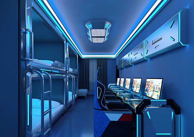 電競主題酒店裝修效果圖 src=