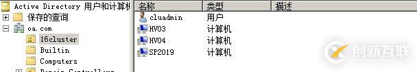 WSFC AD權限規劃