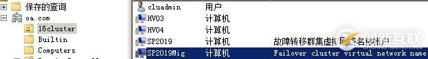 WSFC AD權限規劃