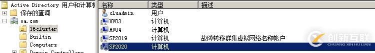WSFC AD權限規劃