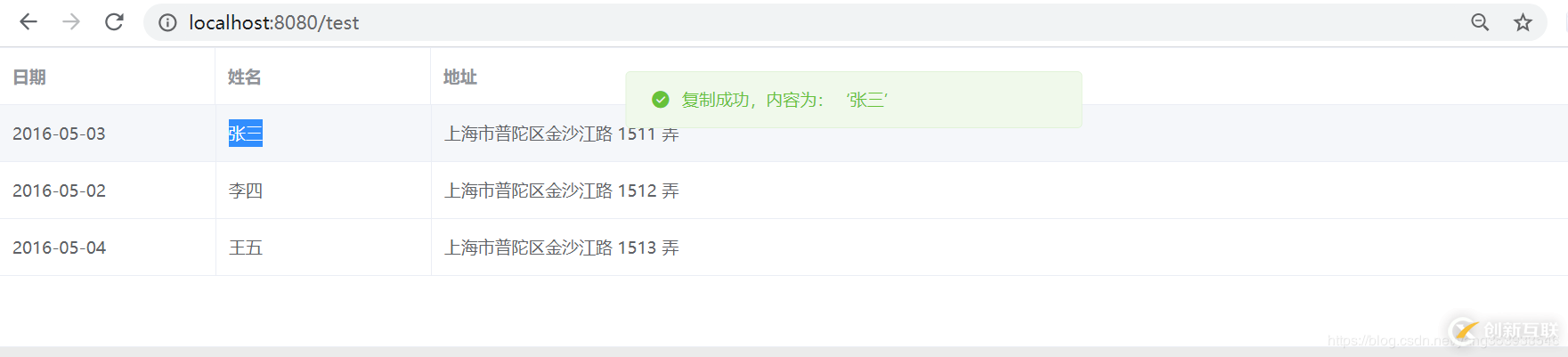 VUE如何通過雙擊實現復制表格中內容？