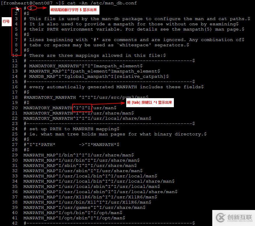 從心開始的CentOS學習筆記之五:文件內容查看命令cat、