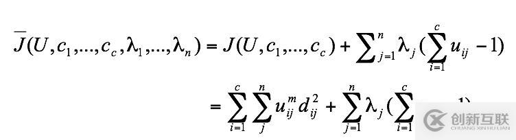 模糊c均值聚類和k-means聚類的數學原理