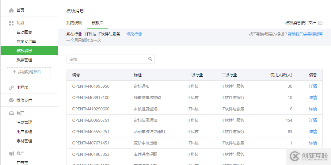 C#微信開發之發送模板消息