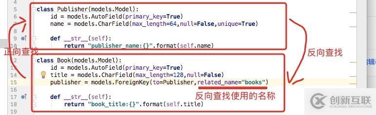 Django 之  外鍵關(guān)聯(lián)正向查找與反向查找
