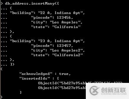 MongoDB關系-1對多引用式關系應用