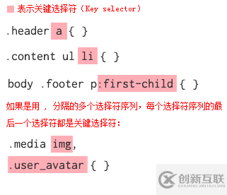 CSS中選擇符的實際使用方法