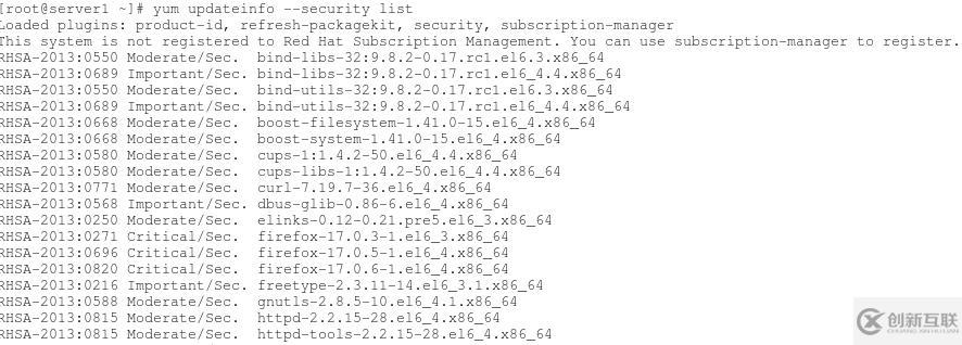 RH413 UNIT 1 TRACKING SECURITY UPDATES