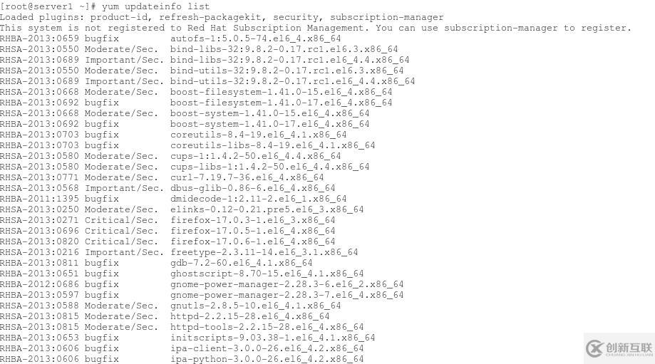 RH413 UNIT 1 TRACKING SECURITY UPDATES