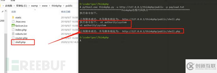 ThinkPHP5.x漏洞復現的示例分析