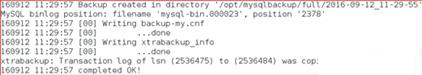 xtrabackup進行MySQL數據庫備份/還原