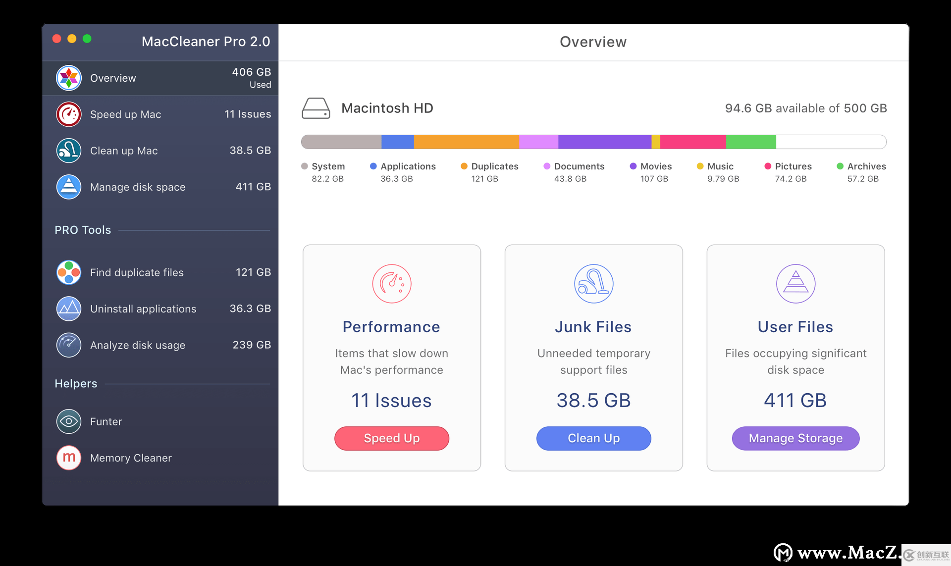 Mac上“其他存儲”占用太多驅動器空間?全能清理神器MacCleaner PRO幫你解決!
