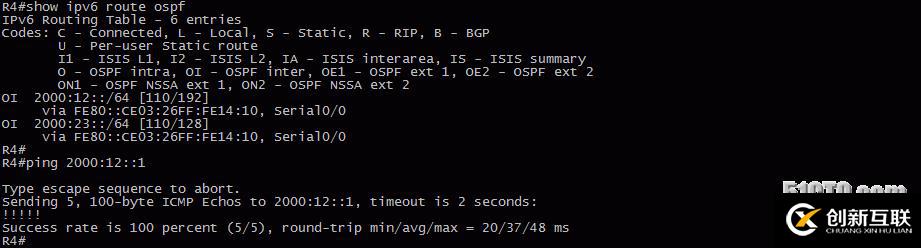 61、IPv6配置實(shí)驗(yàn)之OSPF